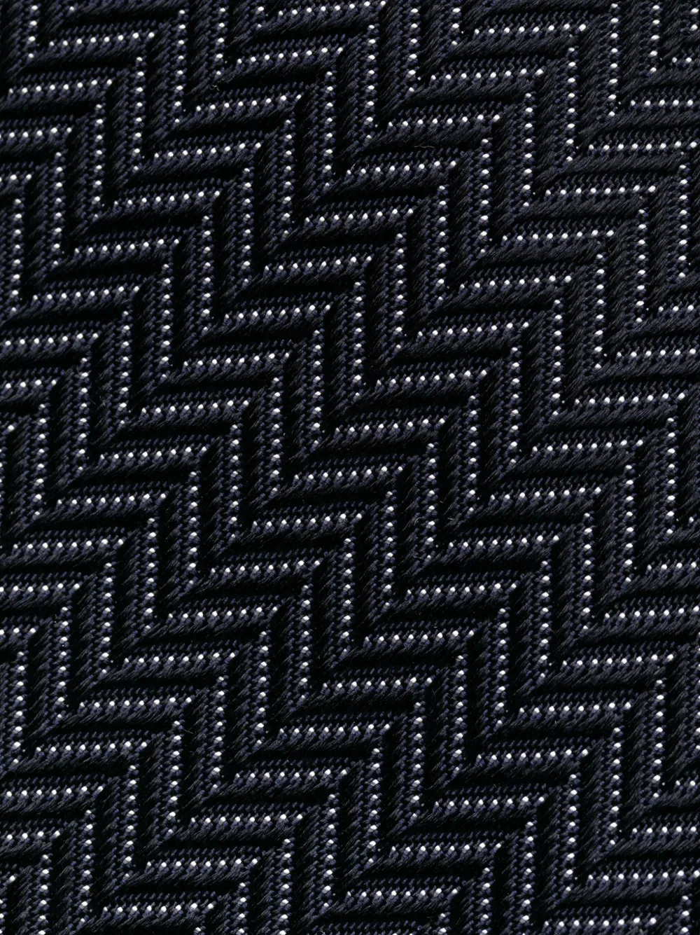 TOM FORD herringbone jacquard silk tie - Blauw
