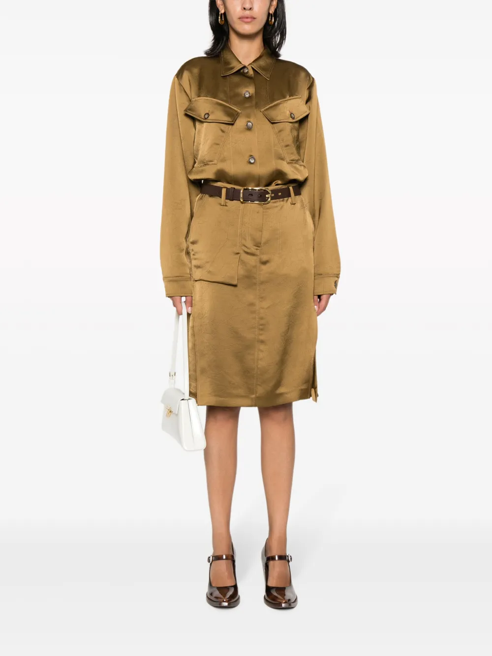 Victoria Beckham Button-up blouse - Bruin