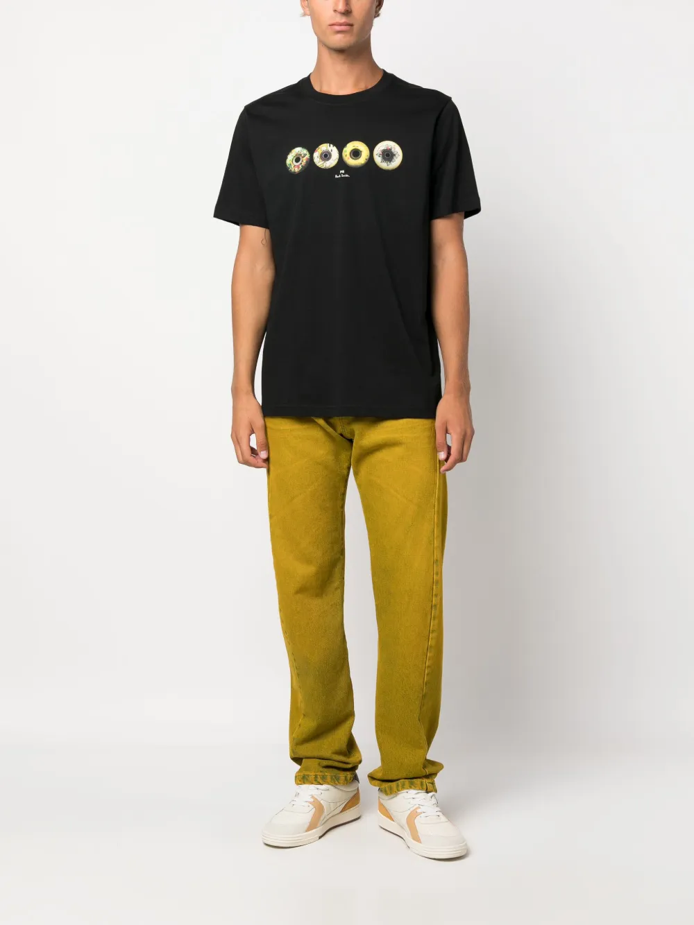 PS Paul Smith T-shirt met logoprint - Zwart