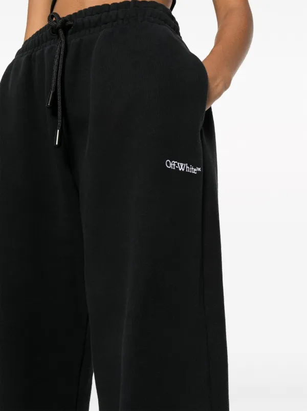Off white black track pants on sale