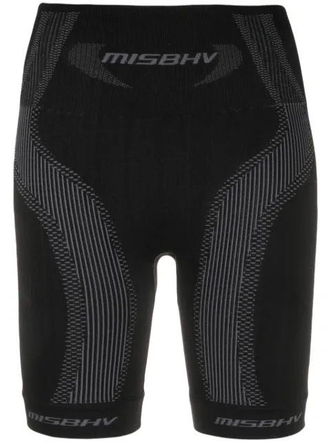 MISBHV logo intarsia-knit cycling shorts
