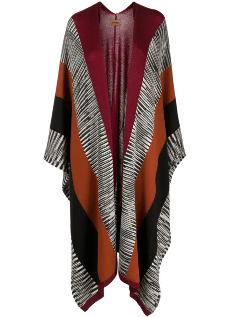 Missoni striped open-front wool cardigan