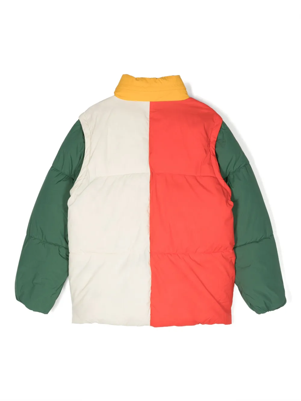 Bobo Choses colour-block padded jacket - Beige
