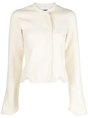 Jil sander white outlet jacket