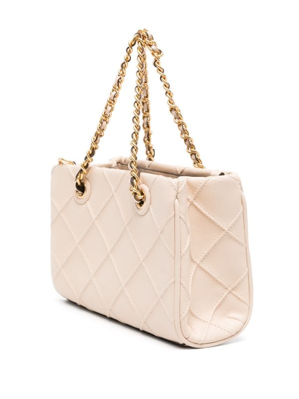 Tory Burch Fleming Quilted Tote Bag Farfetch