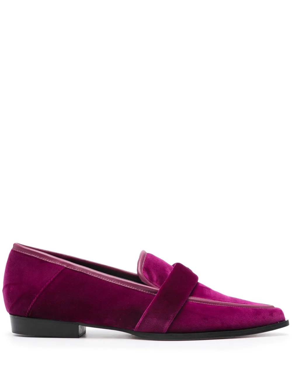Nubikk Delphine velvet loafers Purple