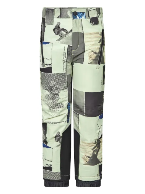 Molo pantalones impermeables con estampado gráfico