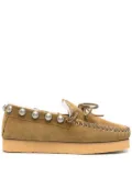 ISABEL MARANT Forley shearling loafers - Green