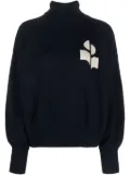 MARANT ÉTOILE Nash logo-intarsia sweater - Blue