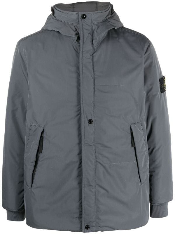 Stone island micro hot sale reps hooded jacket