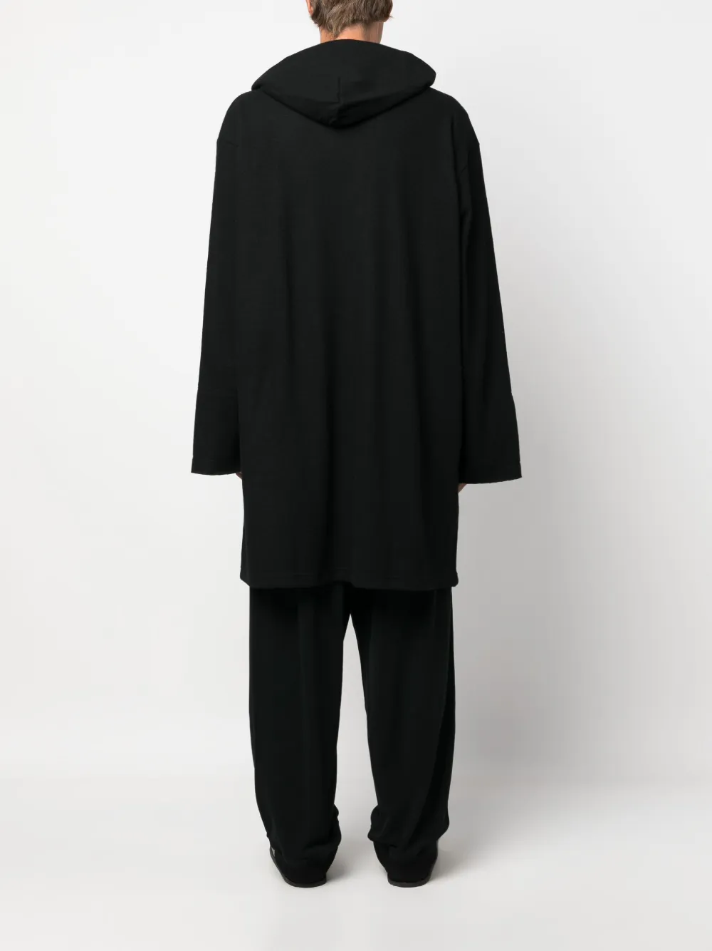 Yohji Yamamoto Jas met enkele rij knopen Zwart