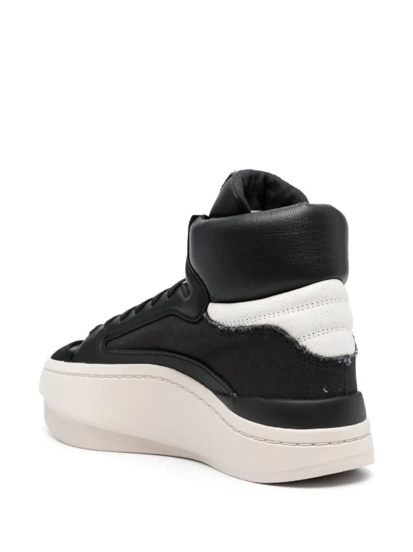 Y-3 Centennial レザースニーカー | ブラック | FARFETCH JP