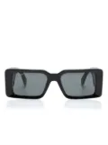 Off-White Eyewear logo-engraved rectangle-frame sunglasses - Black