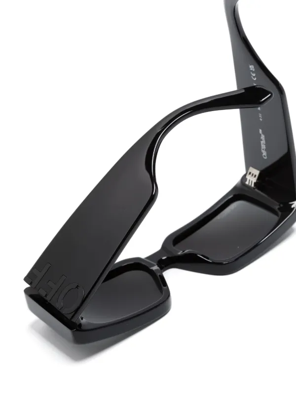 OFF WHITE オフホワイト スクエアフレーム 黒 サングラス Off-White Eyewear スクエアフレーム サングラス | ブラック | FARFETCH JP