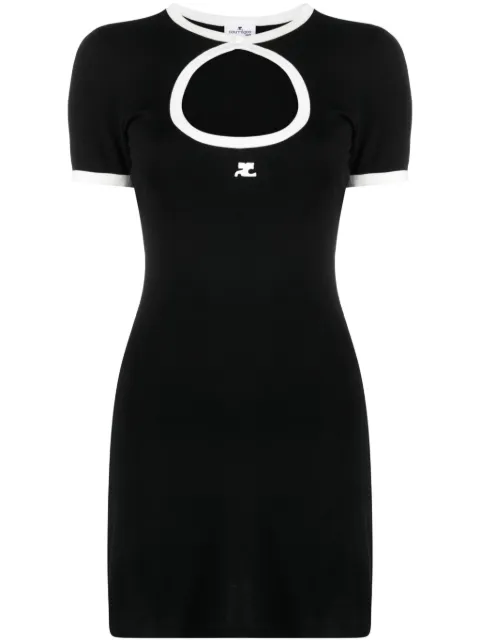 Courrèges cut-out cotton minidress