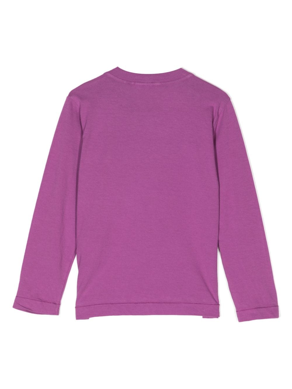 Shop Stone Island Junior Compass-patch Cotton Sweatshirt In 紫色