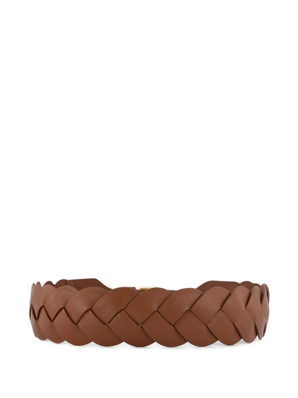 Altuzarra braided leather square-buckle belt - Bruin