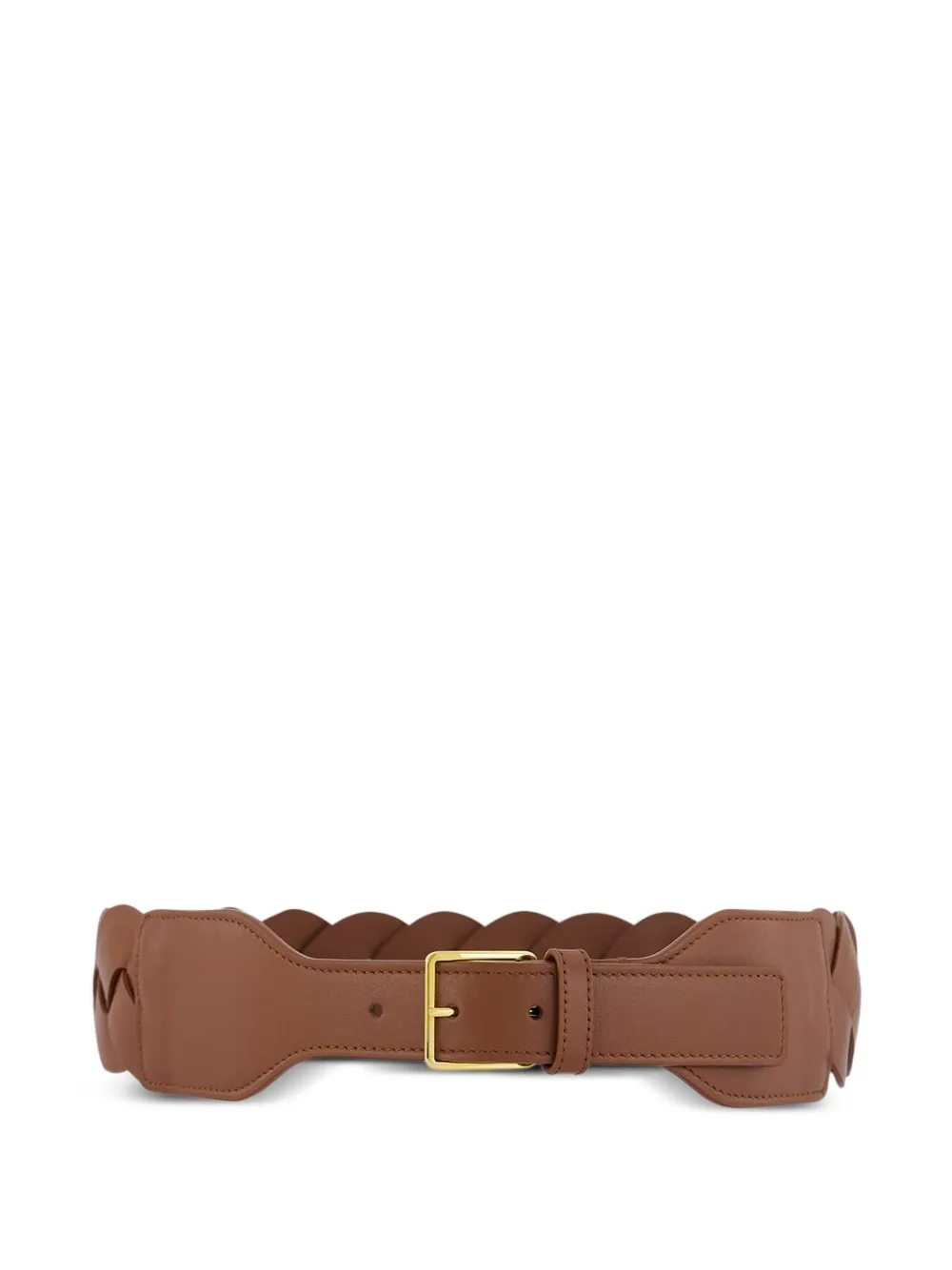 Altuzarra braided leather square-buckle belt | Brown | Image 1
