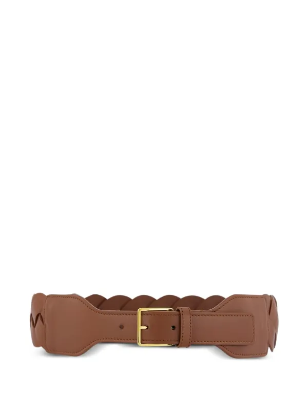 Altuzarra Cognac Leather Braid Belt Braided leather belt in brown - Altuzarra | Mytheresa main image 4