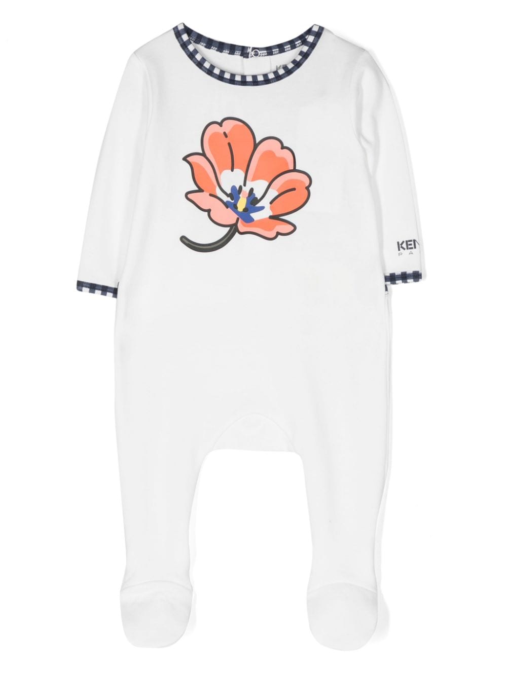 Kenzo Kids floral-print babygrow set (set of two) - Blauw