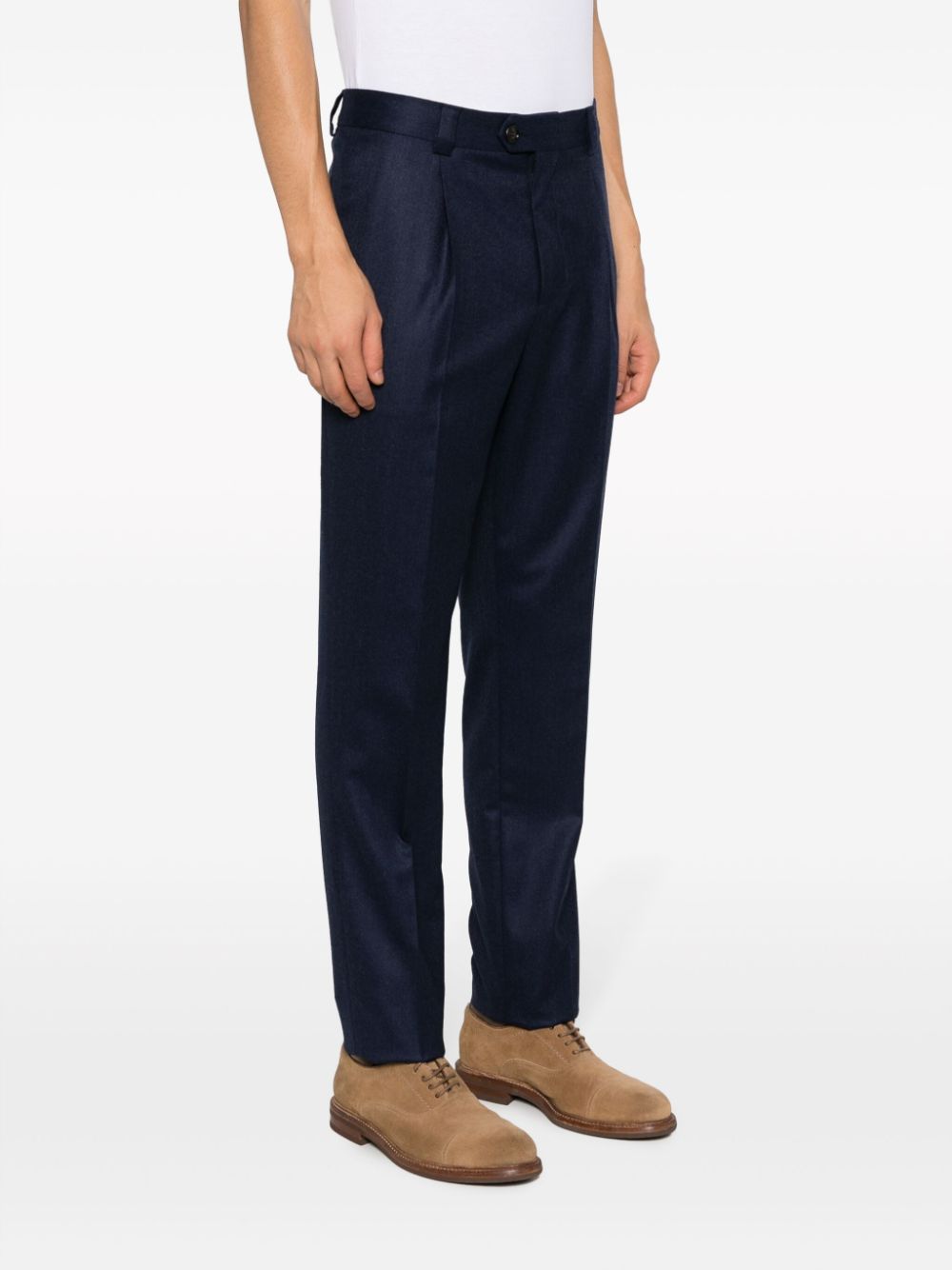 Brunello Cucinelli Slim-fit chino Blauw