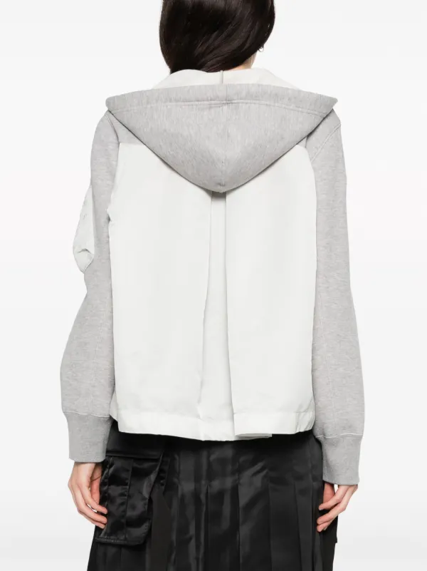 Sacai Sponge Sweat zip-up Hoodie - Farfetch