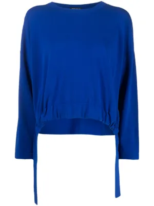 Cropped discount drawstring jumper