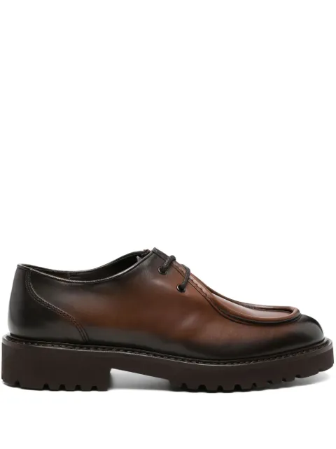 Doucal's ombré-effect leather boat shoes