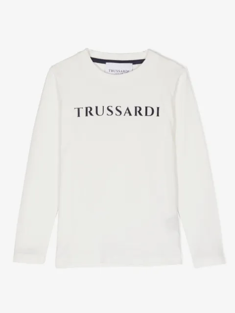 TRUSSARDI JUNIOR logo-print cotton T-Shirt 