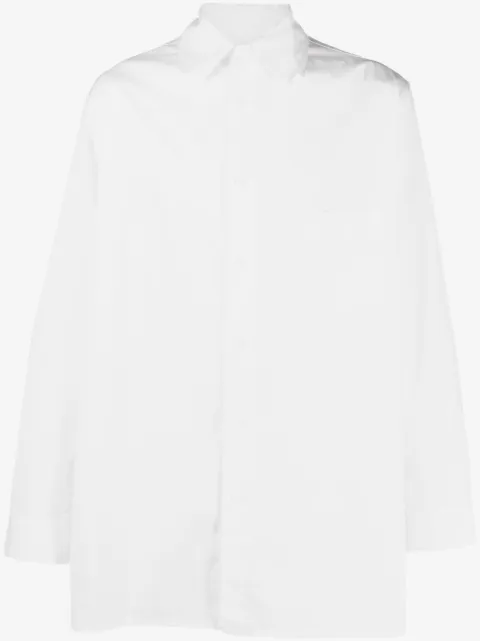 Yohji Yamamoto long-sleeve cotton shirt