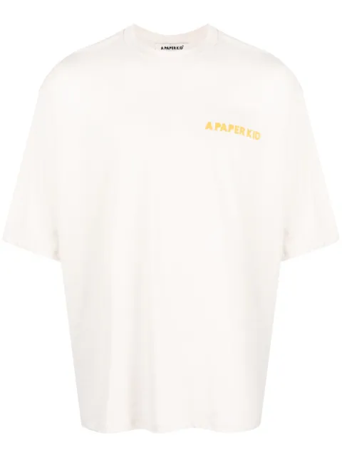A Paper Kid playera con logo estampado
