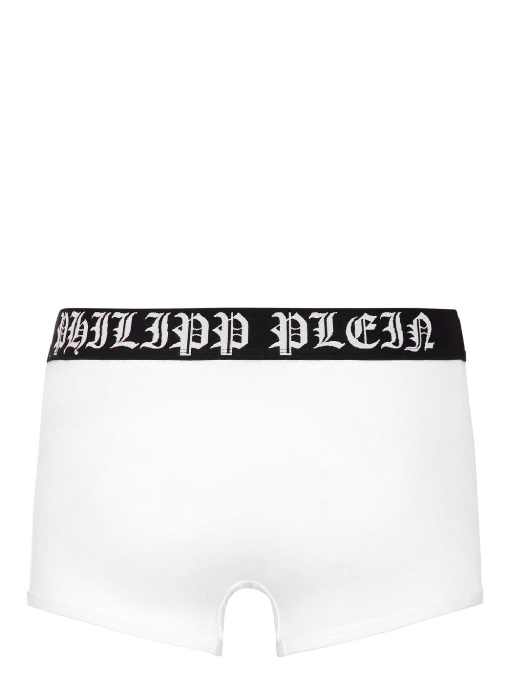 Shop Philipp Plein Skull&bones Logo-print Boxer Briefs In White