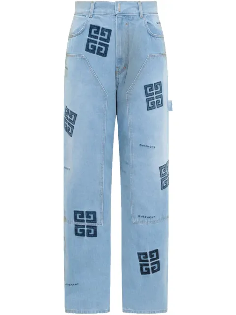 Givenchy signature 4G-motif high-waisted jeans
