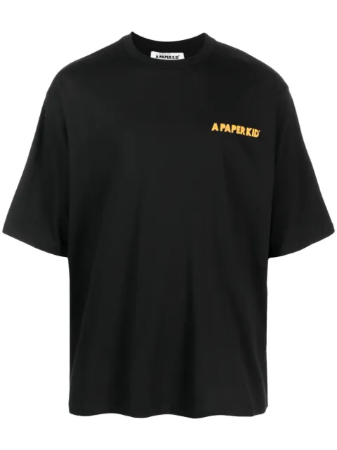 A Paper Kid logo-print cotton T-shirt