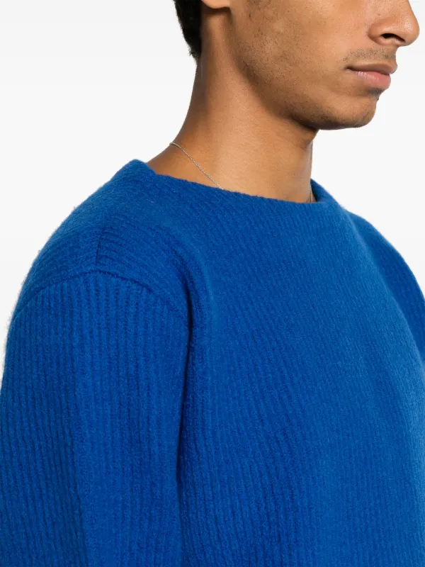 rennes — Auralee  French Merino Rib Knit Pullover