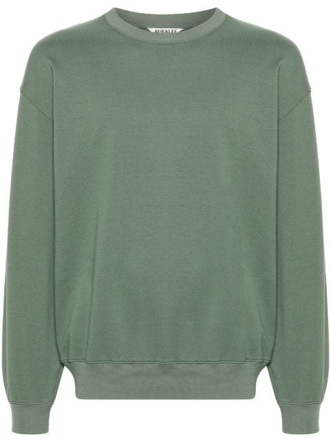 Auralee crew-neck cotton sweatshirt