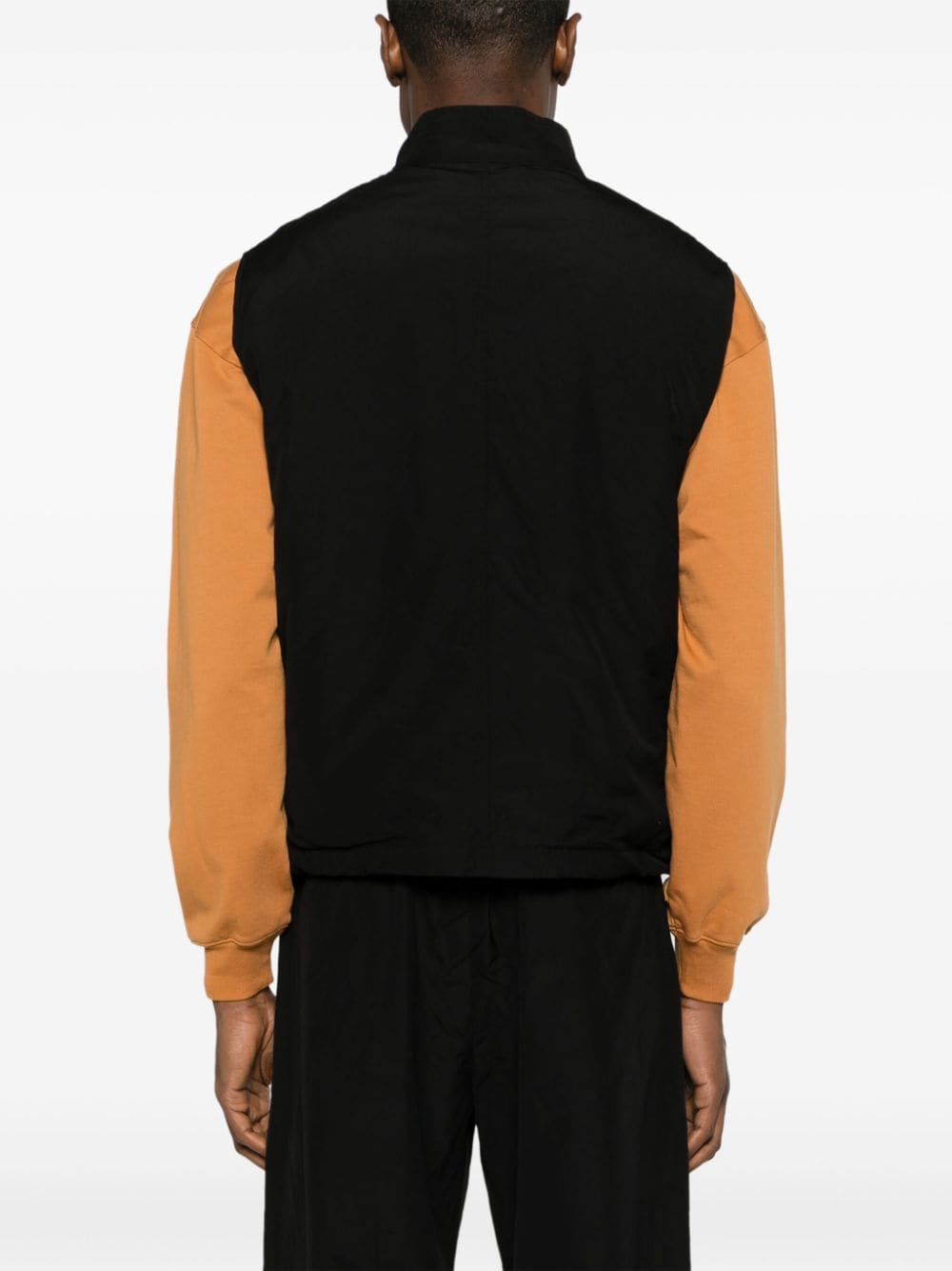Shop Auralee High Count Wool Vest In Black