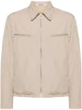 Auralee zip-up wool shirt jacket - Neutrals