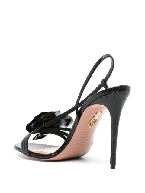 Aquazzura Paris Rose 105mm leather sandals PIRHIGS0MSK000 - 2