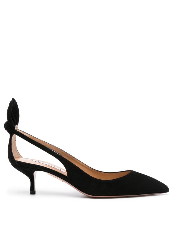 Aquazzura black suede pumps hotsell