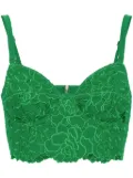 ERDEM embroidered bralette top - Green