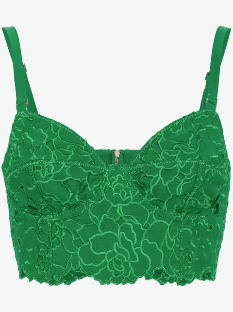 ERDEM top estilo bralette bordado