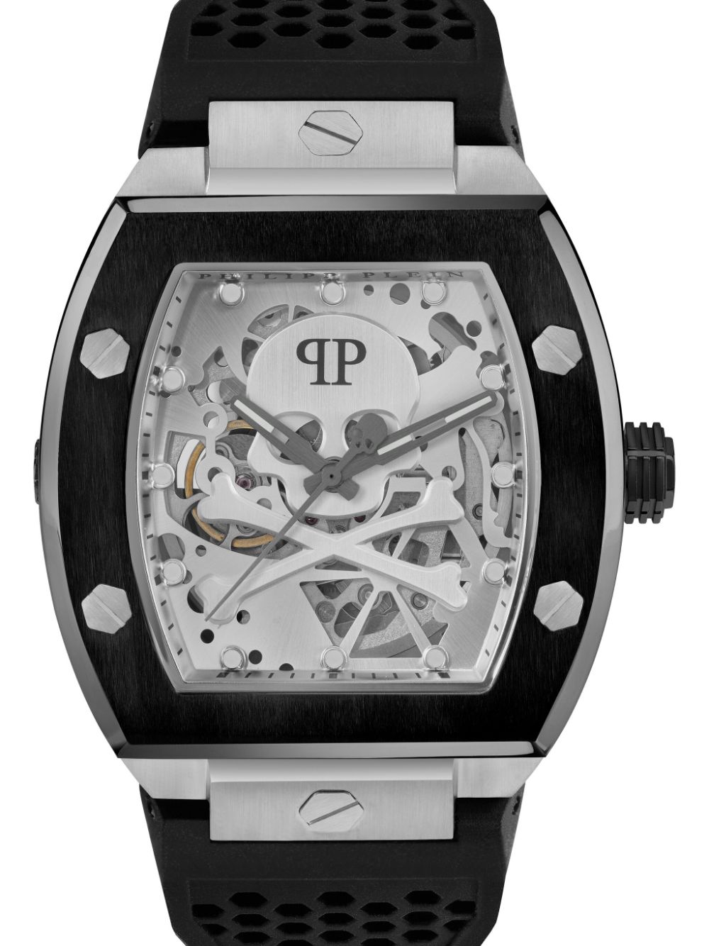 Philipp Plein The $keleton horloge 44 mm - Zilver