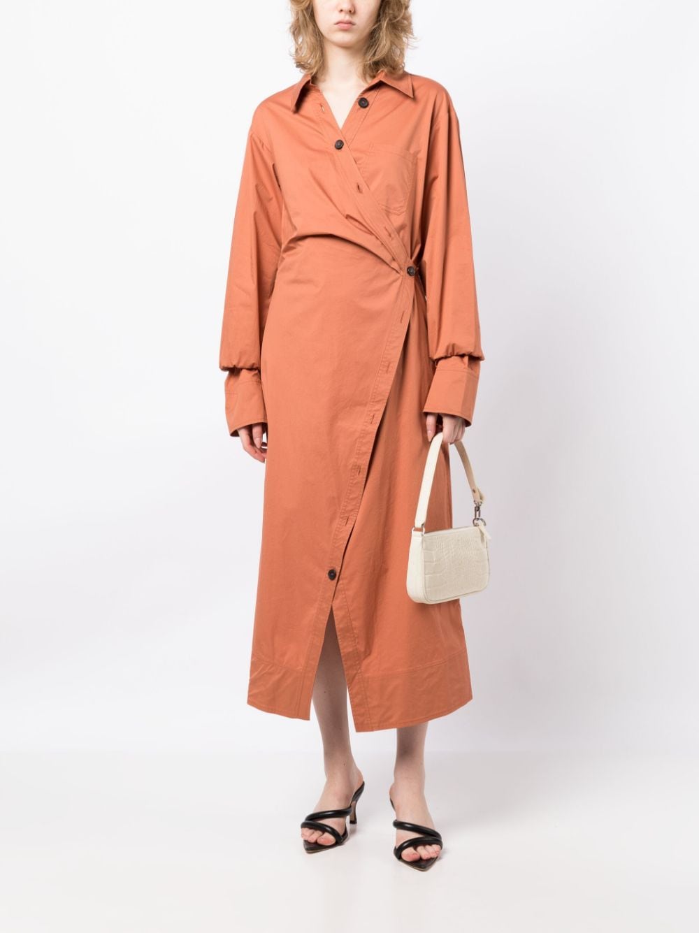 A.L.C. Calvin poplin midi dress - Oranje