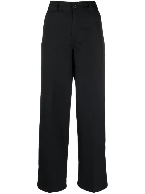 Carhartt WIP logo-patch pressed-crease trousers