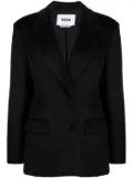 MSGM single-breasted peak-lapels blazer - Black
