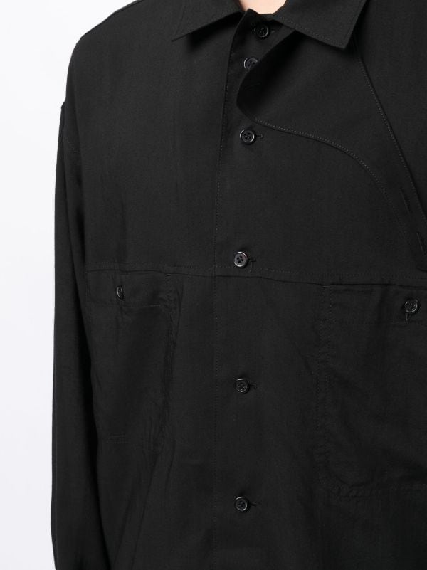 Yohji Yamamoto notched-collar button-up Shirt - Farfetch