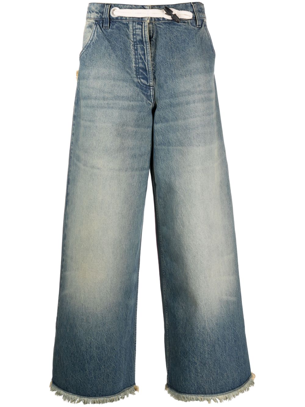 x Palm Angels raw-edge jeans