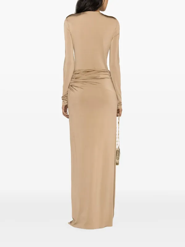Magda Butrym cut-out-detail Maxi Skirt | Neutrals | FARFETCH JO