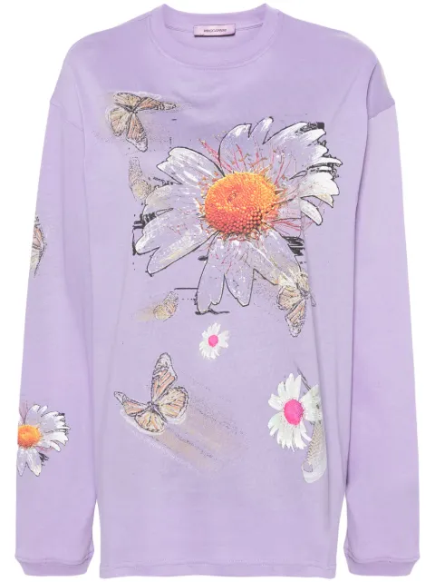 Margherita MACCAPANI Moto floral-print T-shirt